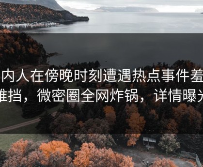 圈内人在傍晚时刻遭遇热点事件羞涩难挡，微密圈全网炸锅，详情曝光