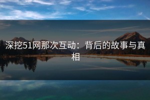 深挖51网那次互动：背后的故事与真相