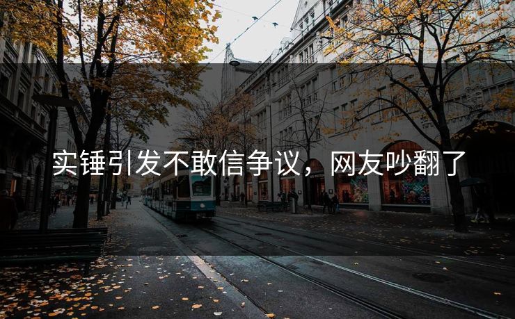 实锤引发不敢信争议，网友吵翻了