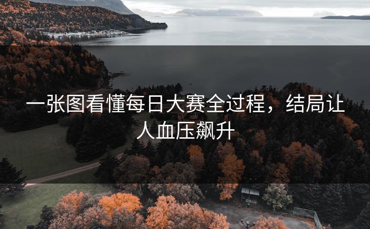 一张图看懂每日大赛全过程，结局让人血压飙升