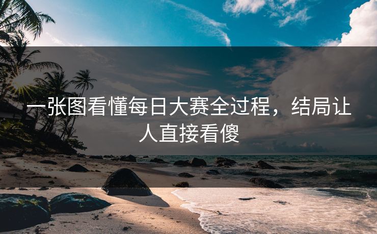 一张图看懂每日大赛全过程，结局让人直接看傻